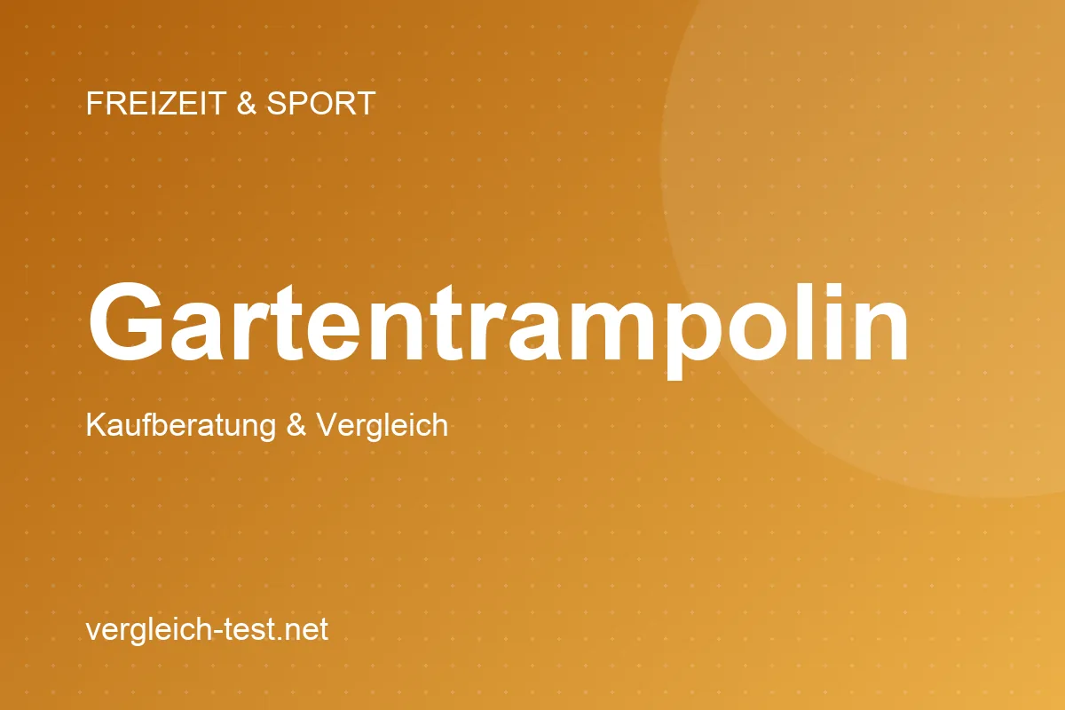 Grafik: Gartentrampolin – Kaufberatung und Vergleich