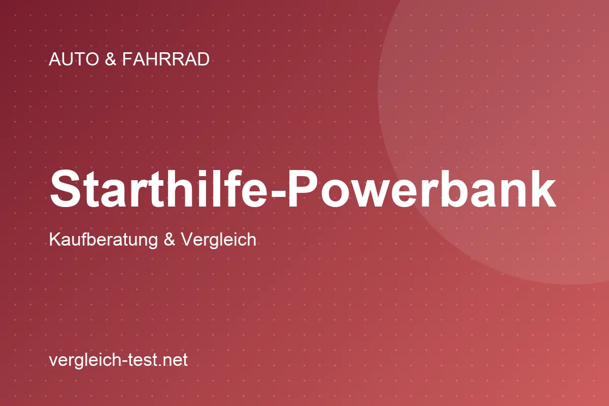 Grafik: Starthilfe-Powerbank – Kaufberatung und Vergleich