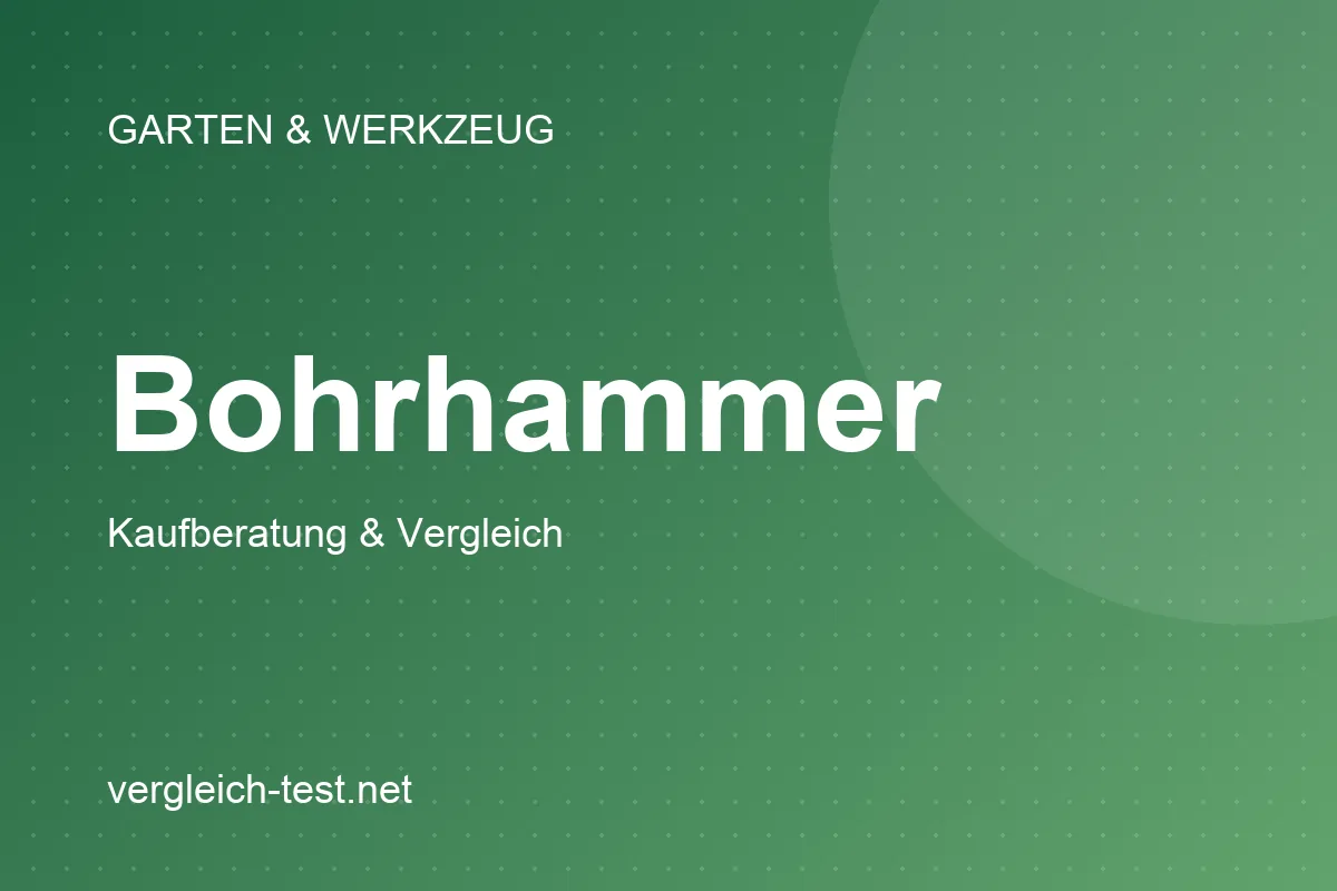Grafik: Bohrhammer – Kaufberatung und Vergleich
