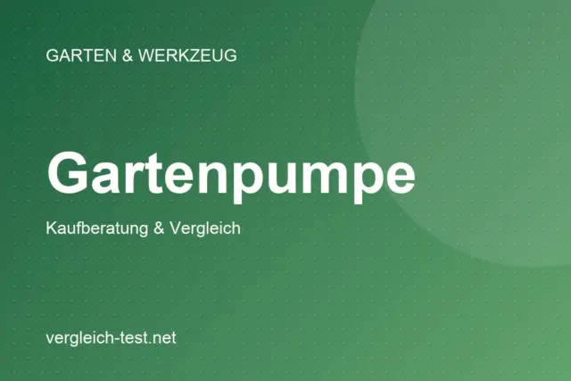 Grafik: Gartenpumpe – Kaufberatung und Vergleich