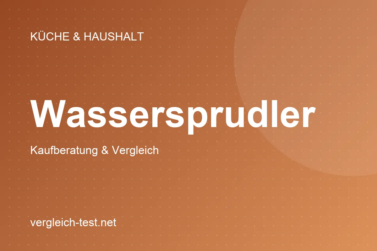 Grafik: Wassersprudler – Kaufberatung und Vergleich